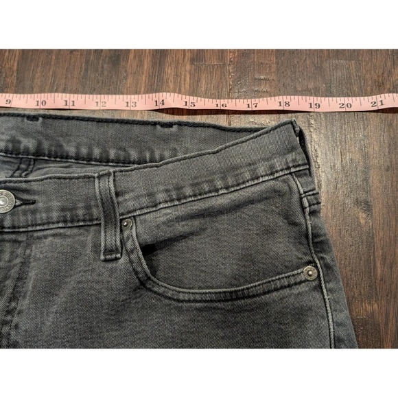 Levis 514 Jeans Mens 37x29 Gray Straight Leg Faded Denim Grunge Classic Y2K - Picture 10 of 13